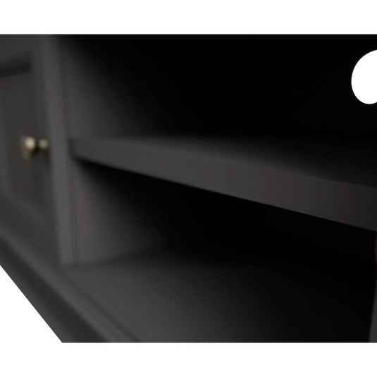 Bewley Oak and Charcoal Grey Painted Large TV Cabinet