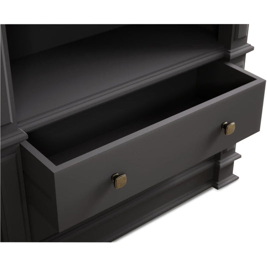 Bewley Oak and Charcoal Grey Painted Tall Bookcase