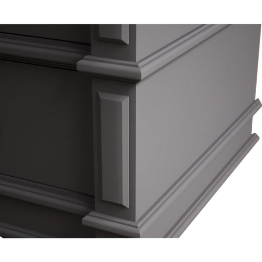 Bewley Oak and Charcoal Grey Painted Double Wardrobe