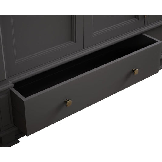 Bewley Oak and Charcoal Grey Painted Triple Wardrobe