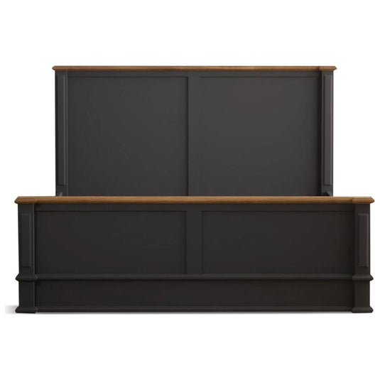 Bewley Oak and Charcoal Grey Painted Kingsize Bed
