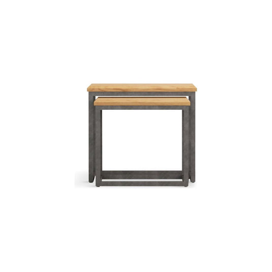 Loft Solid Oak Nest Of Tables Nest of Tables Loft