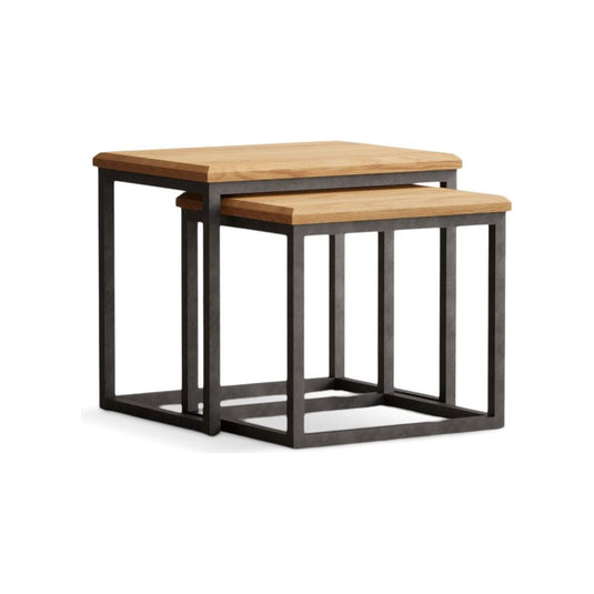 Loft Solid Oak Nest Of Tables Nest of Tables Loft