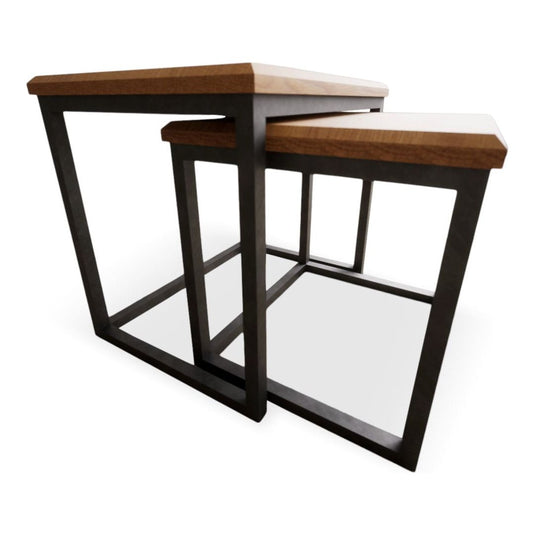 Loft Solid Oak Nest Of Tables Nest of Tables Loft