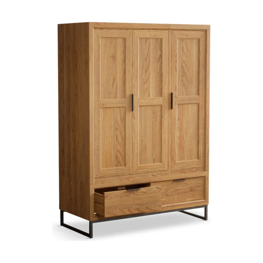 Attica Solid Oak Triple Wardrobe