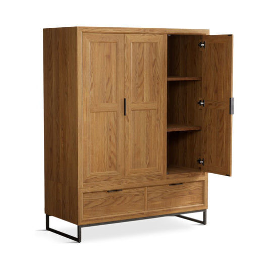Attica Solid Oak Triple Wardrobe
