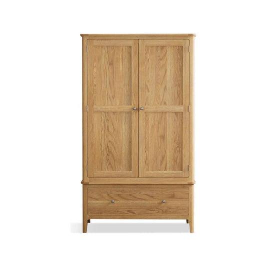 Sheringham Solid Oak Double Wardrobe