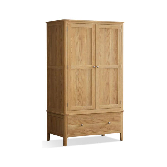 Sheringham Solid Oak Double Wardrobe