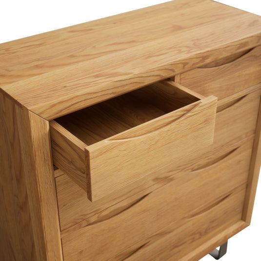 Paxton Solid Oak 2 Over 3 Chest of Drawers