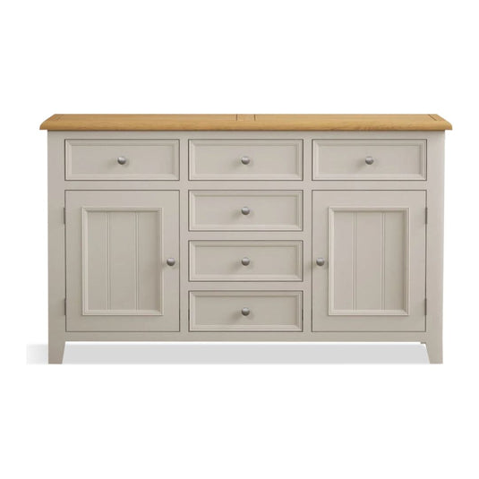 Hemsby Oak and Soft White Painted Large Sideboard