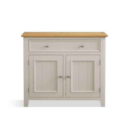 Hemsby Oak and Soft White Painted Small Sideboard