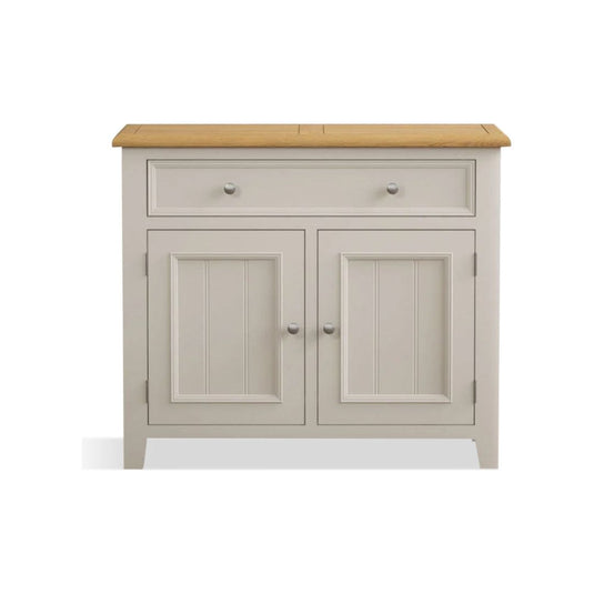 Hemsby Oak and Soft White Painted Super Wide TV Cabinet