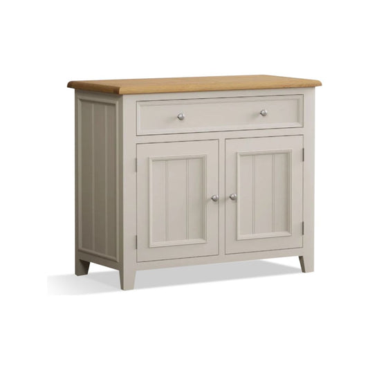 Hemsby Oak and Soft White Painted Super Wide TV Cabinet