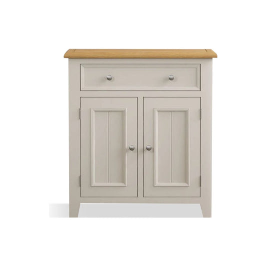 Hemsby Oak and Soft White Painted Hallway Sideboard