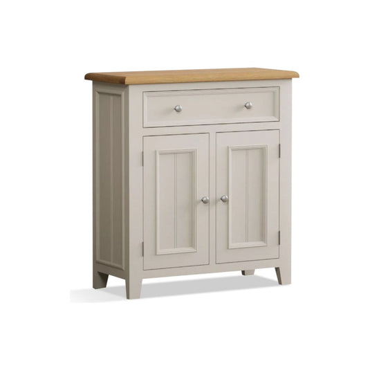 Hemsby Oak and Soft White Painted Hallway Sideboard