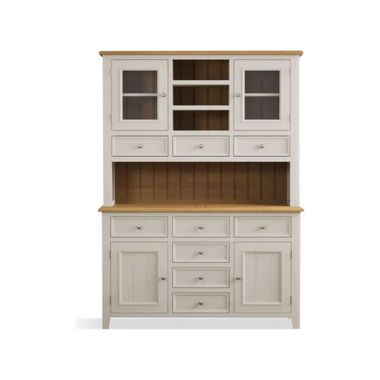 Hemsby Oak and Soft White Painted Large dresser