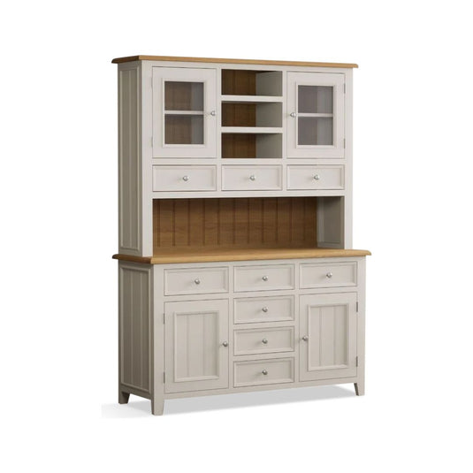 Hemsby Oak and Soft White Painted Large dresser