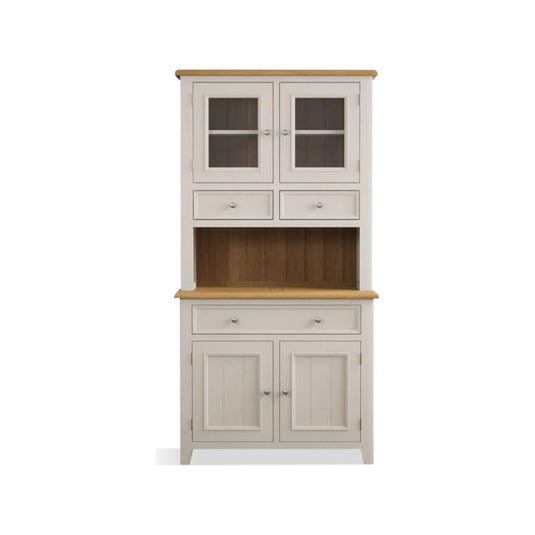 Hemsby Oak and Soft White Painted Small dresser