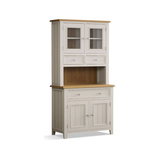 Hemsby Oak and Soft White Painted Small dresser
