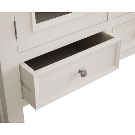 Hemsby Oak and Soft White Painted Small dresser