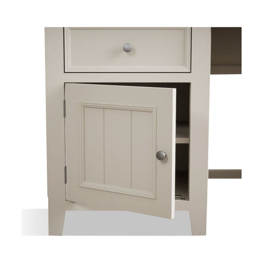 Hemsby Oak and Soft White Painted Computer Desk