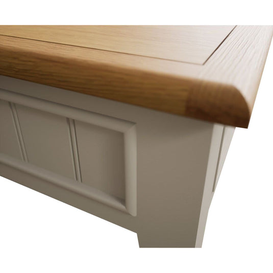 Hemsby Oak and Soft White Painted Extra Large 6 Drawer Coffee Table