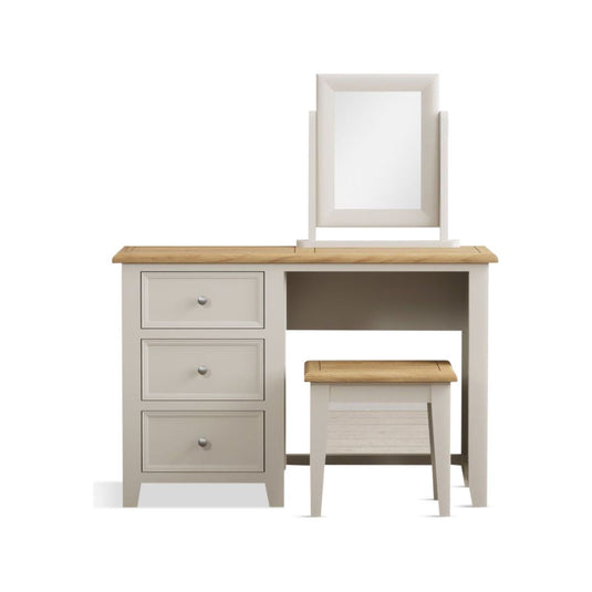Hemsby Oak and Soft White Painted Dressing Table Set
