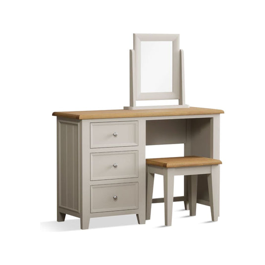 Hemsby Oak and Soft White Painted Dressing Table Set