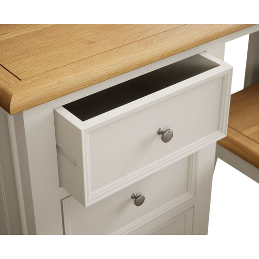 Hemsby Oak and Soft White Painted Dressing Table Set