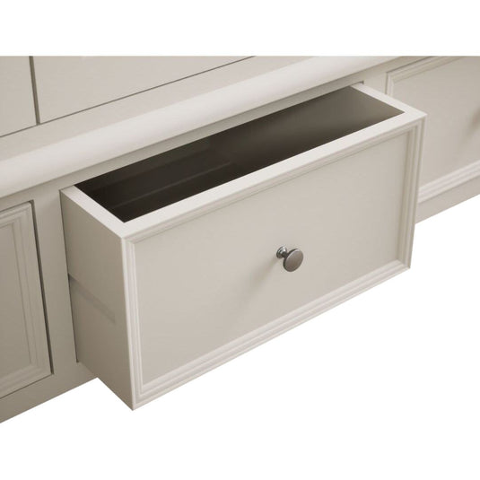 Hemsby Oak and Soft White Painted Triple Wardrobe