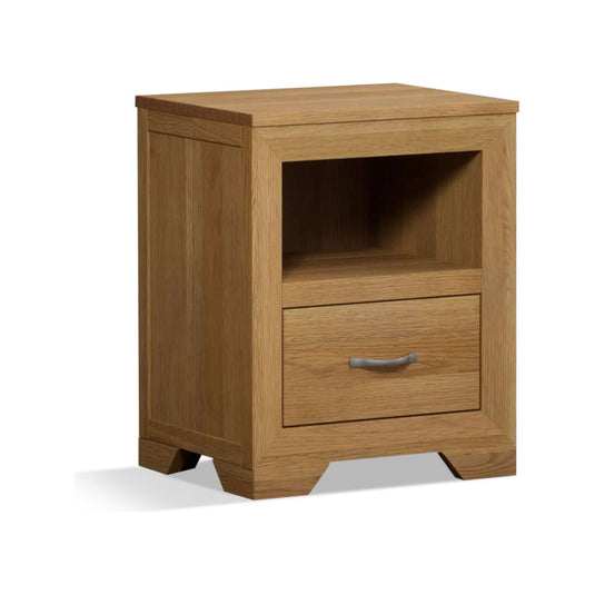 Bellingham Solid Oak 1 Drawer Bedside Table