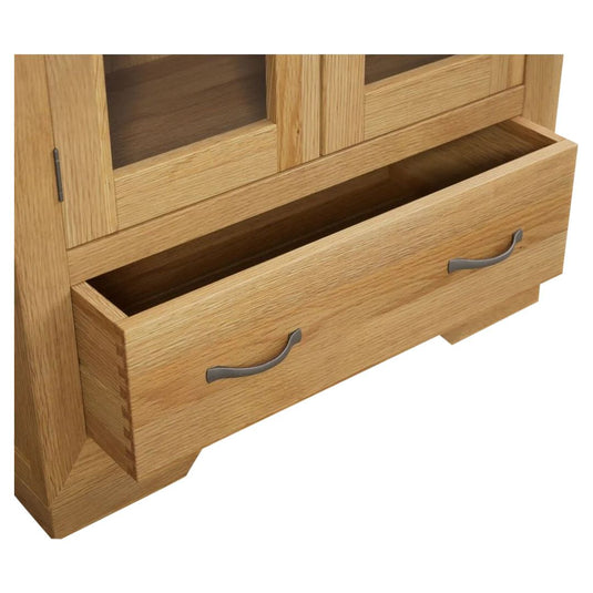 Bellingham Solid Oak Glazed Display Cabinet