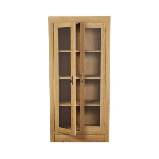 Bellingham Solid Oak Glazed Display Cabinet