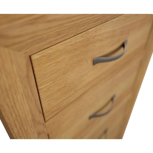 Bellingham Solid Oak 5 Drawer Tallboy