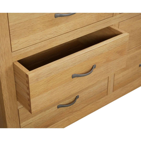 Bellingham Solid Oak Wide Chest Of Drawers