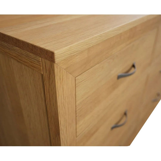 Bellingham Solid Oak Wide Chest Of Drawers