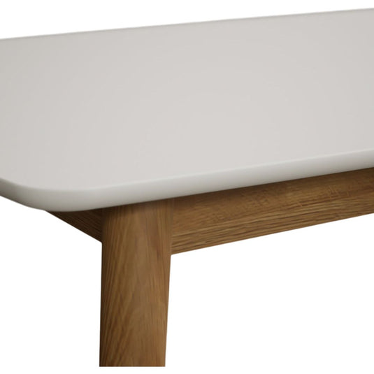 Sabrina 150cm Solid Oak and Signal White Painted Dining Table