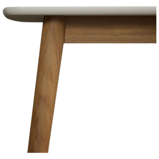 Sabrina 150cm Solid Oak and Signal White Painted Dining Table