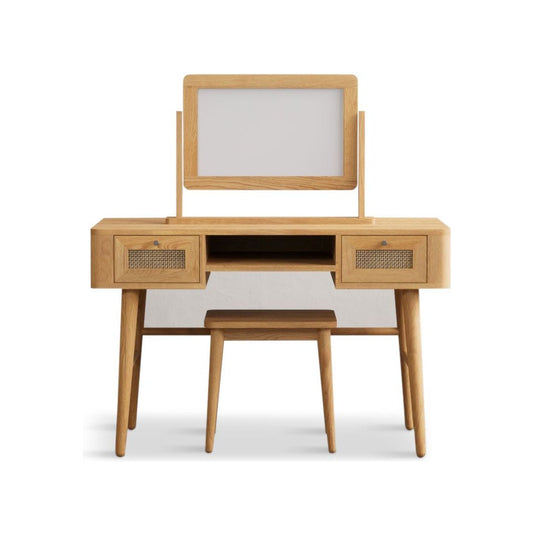 Oak Rattan Dressing Table Set Dressing Tables Oak Rattan