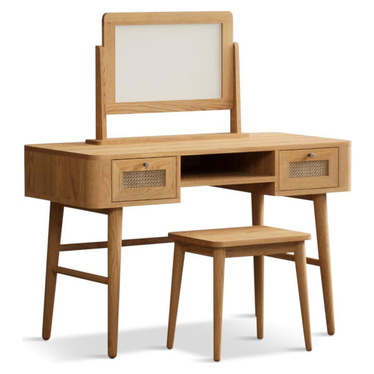 Oak Rattan Dressing Table Set Dressing Tables Oak Rattan