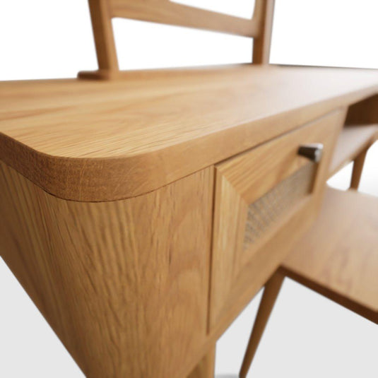 Oak Rattan Dressing Table Set Dressing Tables Oak Rattan