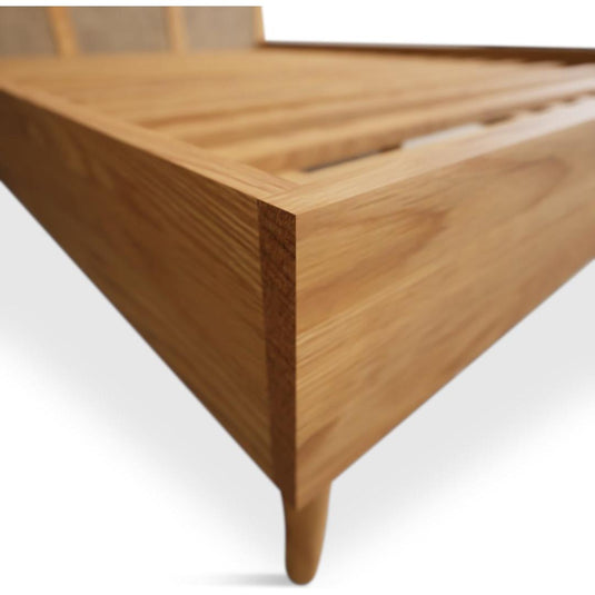 Oak Rattan King Size Bed Beds Oak Rattan