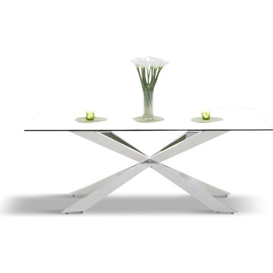 Juniper 200cm Glass Dining Table Table Juniper