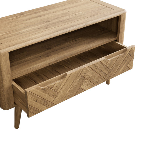 Carson Solid Oak Small TV Cabinet
