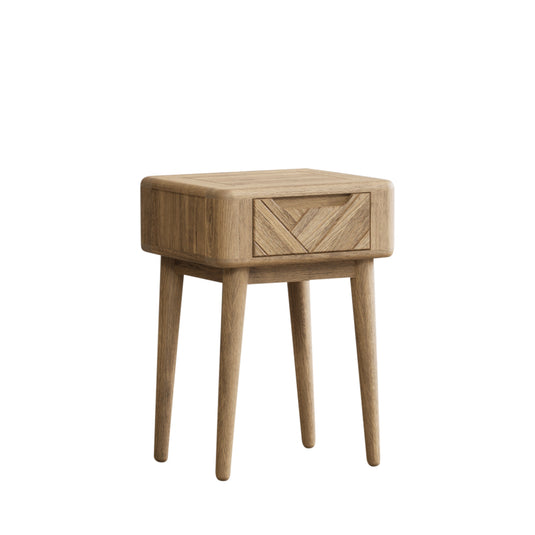 Carson Solid Oak Bedside Table / Lamp Table