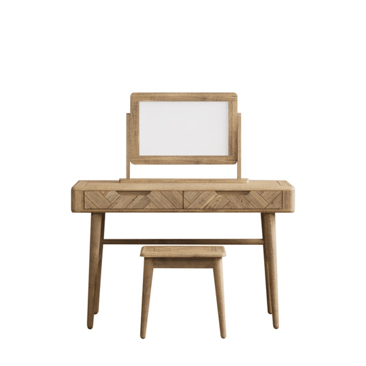 Carson Solid Oak Dressing Table Set