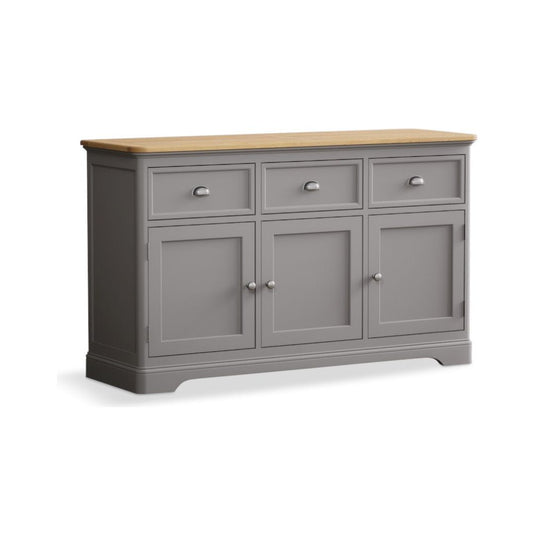 Bridstow Oak and Light Grey Painted Large Sideboard Sideboards Bridstow