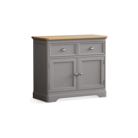Bridstow Oak and Light Grey Painted Small Sideboard Sideboards Bridstow