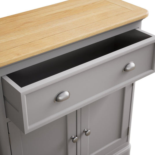 Bridstow Oak and Light Grey Painted Hallway Sideboard Sideboards Bridstow