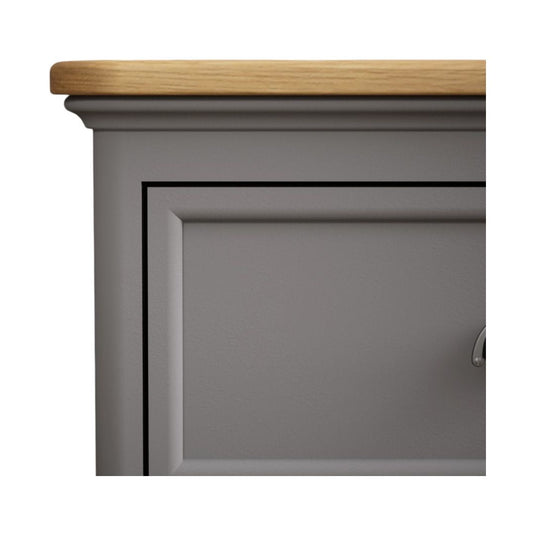 Bridstow Oak and Light Grey Painted Super Wide TV Cabinet Occasionals Bridstow